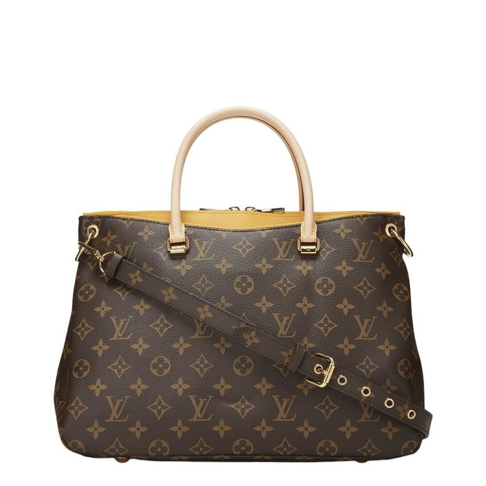 Louis Vuitton Yellow Monogram Coated Canvas Pallas (Authentic Pre-Loved)